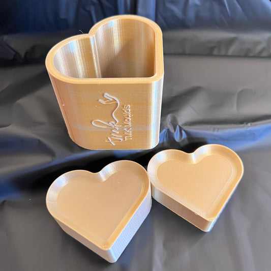 3 Piece Press Moulds Heart Shaped