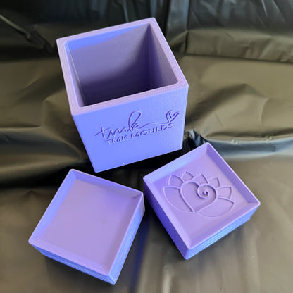 3 Piece Press Moulds and Plates Square Shaped