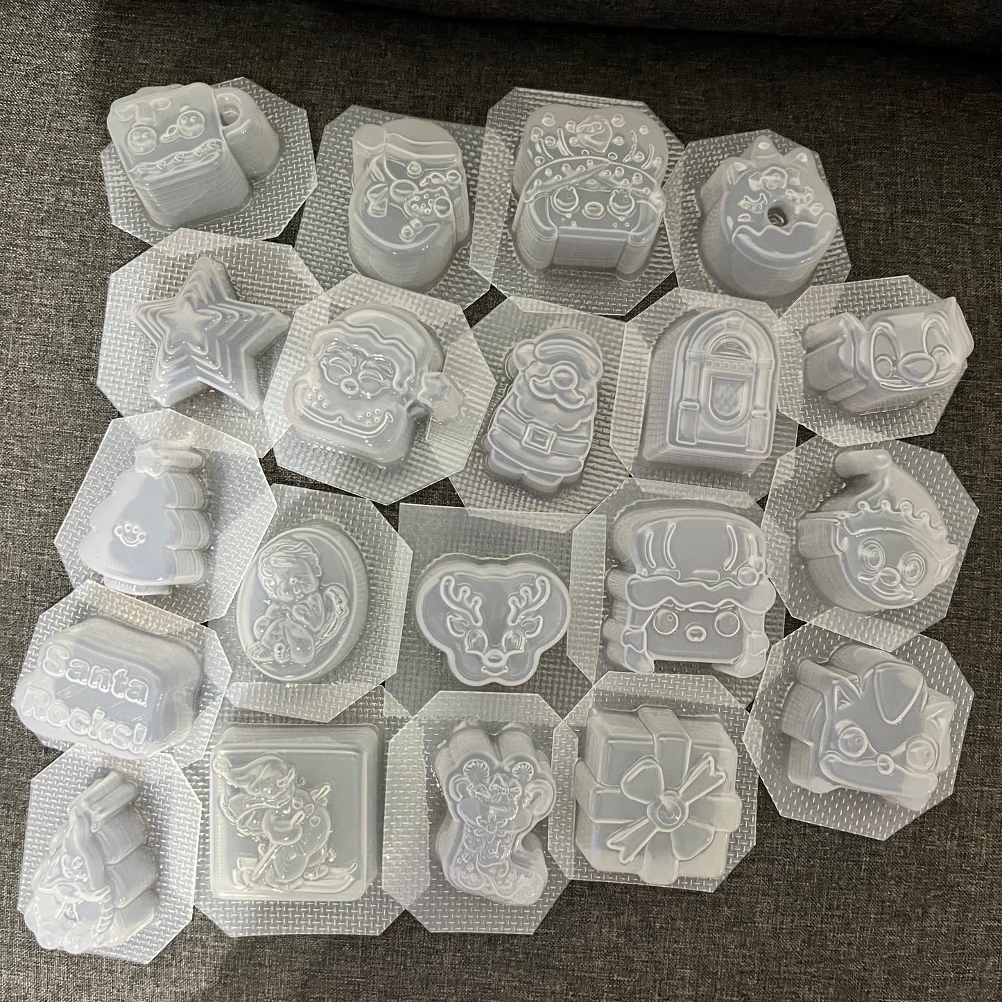 Micro Advent Calendar Moulds 50mm widest or longest X 30mm deep
