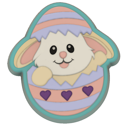 Easter Bunny in Egg Vacuum Form Mould)❤️ EA