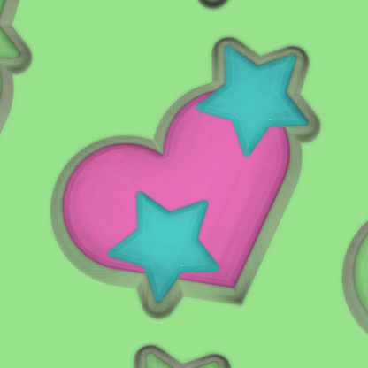 Valentines Confetti Moulds and Plungers (Sold as a complete set) OR (SOLD Separately)