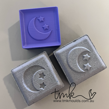 3 Piece Press Moulds and Plates Square Shaped